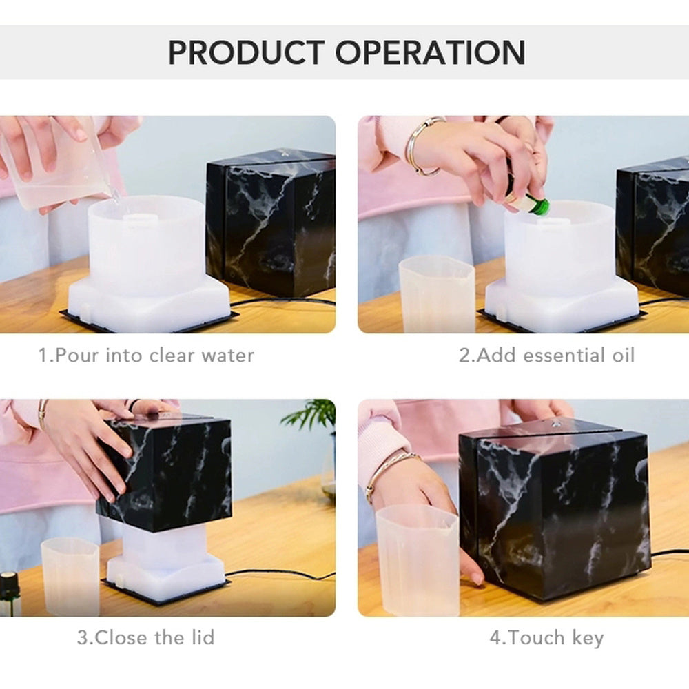 MARBLE ULTRASONIC HUMIDIFIER- WHITE